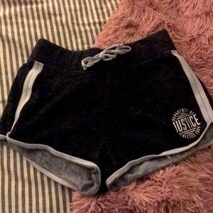 Justice Grey Comfy Shorts
